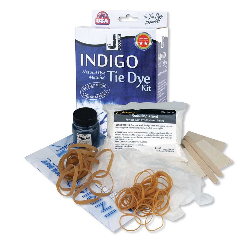 Jacquard Tie Dye Indigo verfkit | Het Wolhuis Jacquard Tie Dye Indigo verfkit