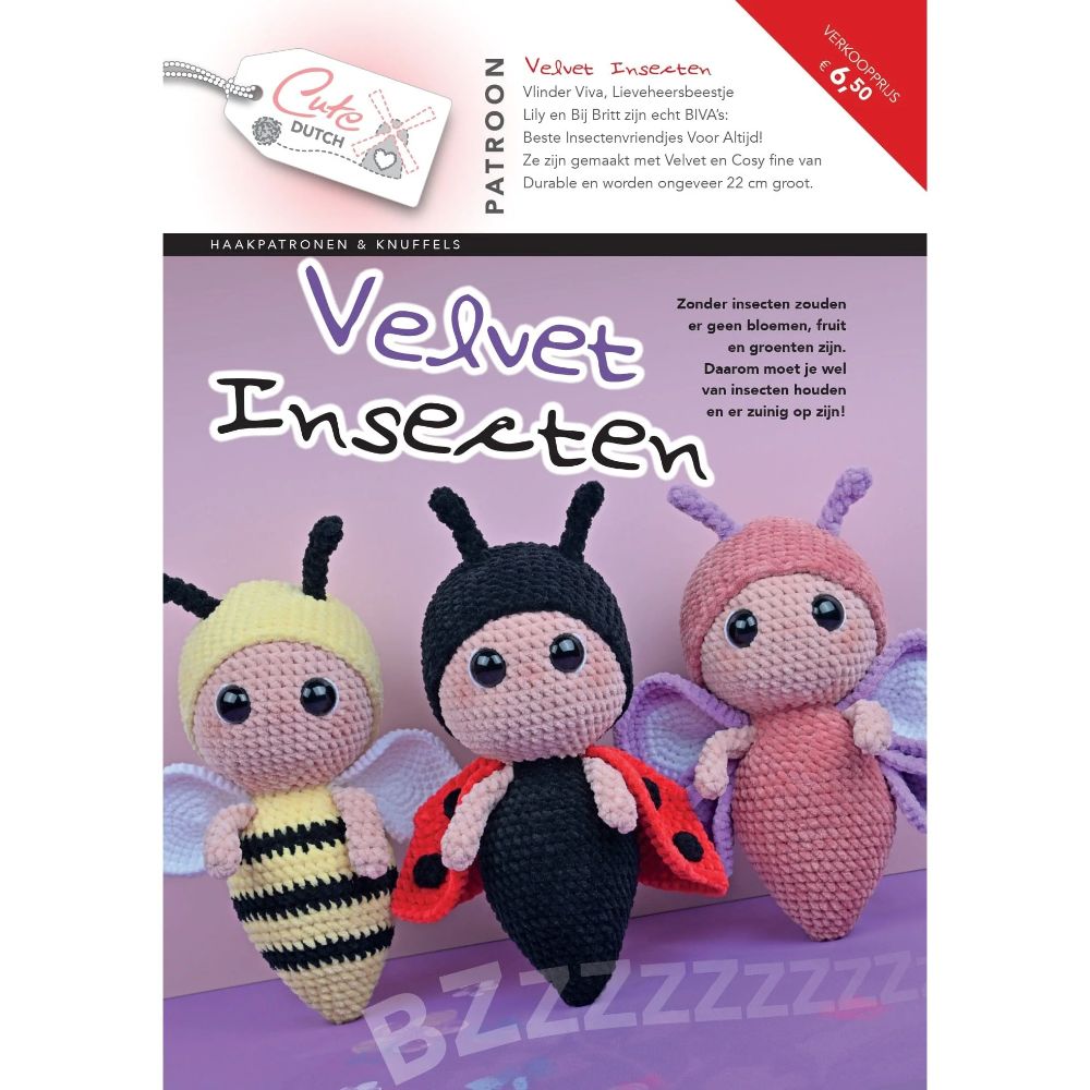 Patroonboekje Velvet Insecten | Het Wolhuis Patroonboekje Velvet Insecten
