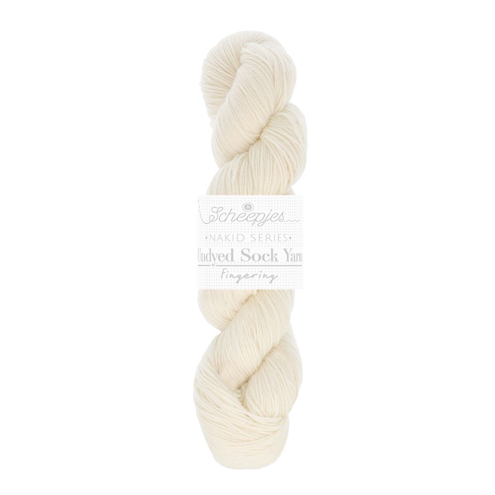 Scheepjes Nakid S. Undyed Sock Yarn Fingering | Het Wolhuis Scheepjes Nakid S. Undyed Sock Yarn Fingering-001