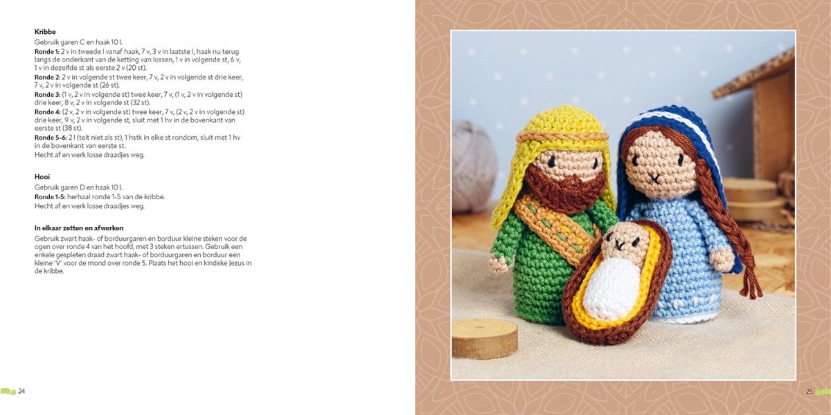 De kerststal haken - Sarah-Jane Hicks | Het Wolhuis De kerststal haken - Sarah-Jane Hicks