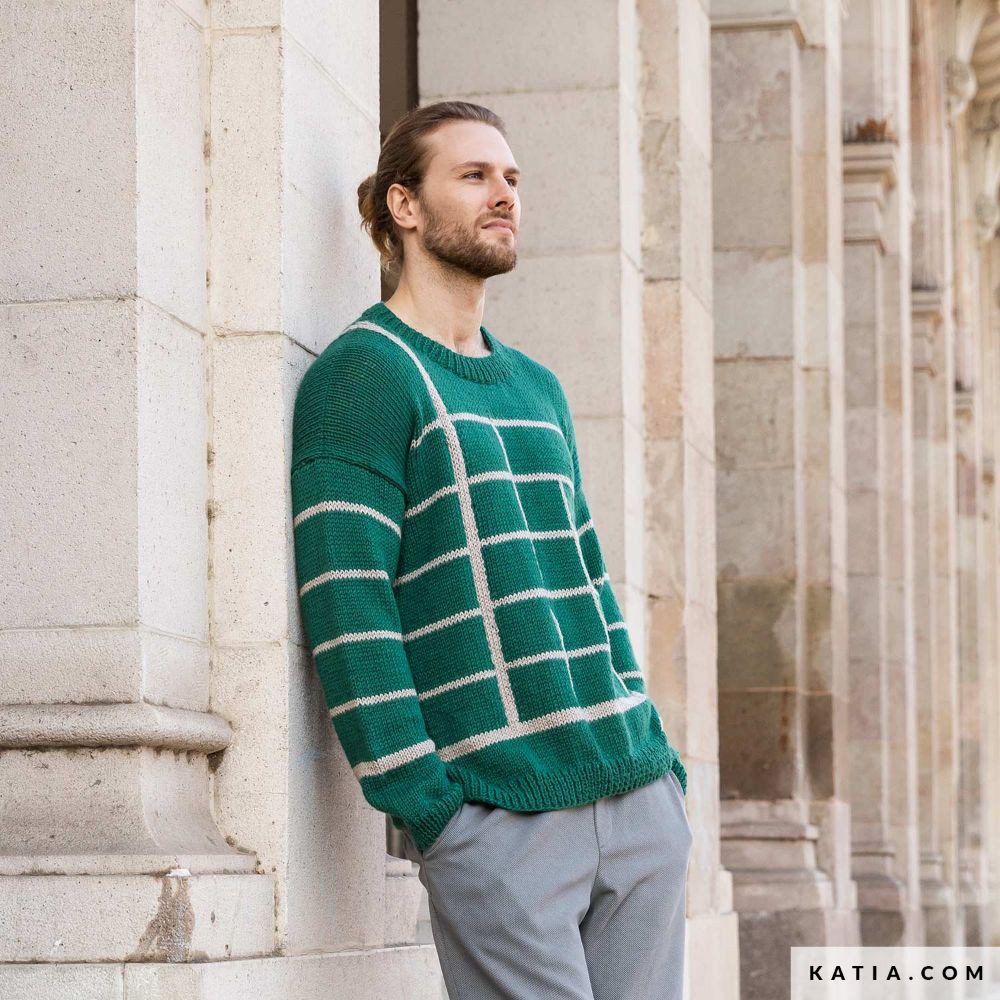 Katia - Herentrui met ronde hals van Merino Aran - Sport 119-11 | Het Wolhuis Katia - Herentrui met ronde hals van Merino Aran - Sport 119-11