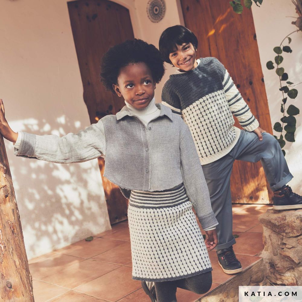 Katia - Rokje van Basic Merino Aran - 111-02 | Het Wolhuis Katia - Rokje van Basic Merino Aran - 111-02