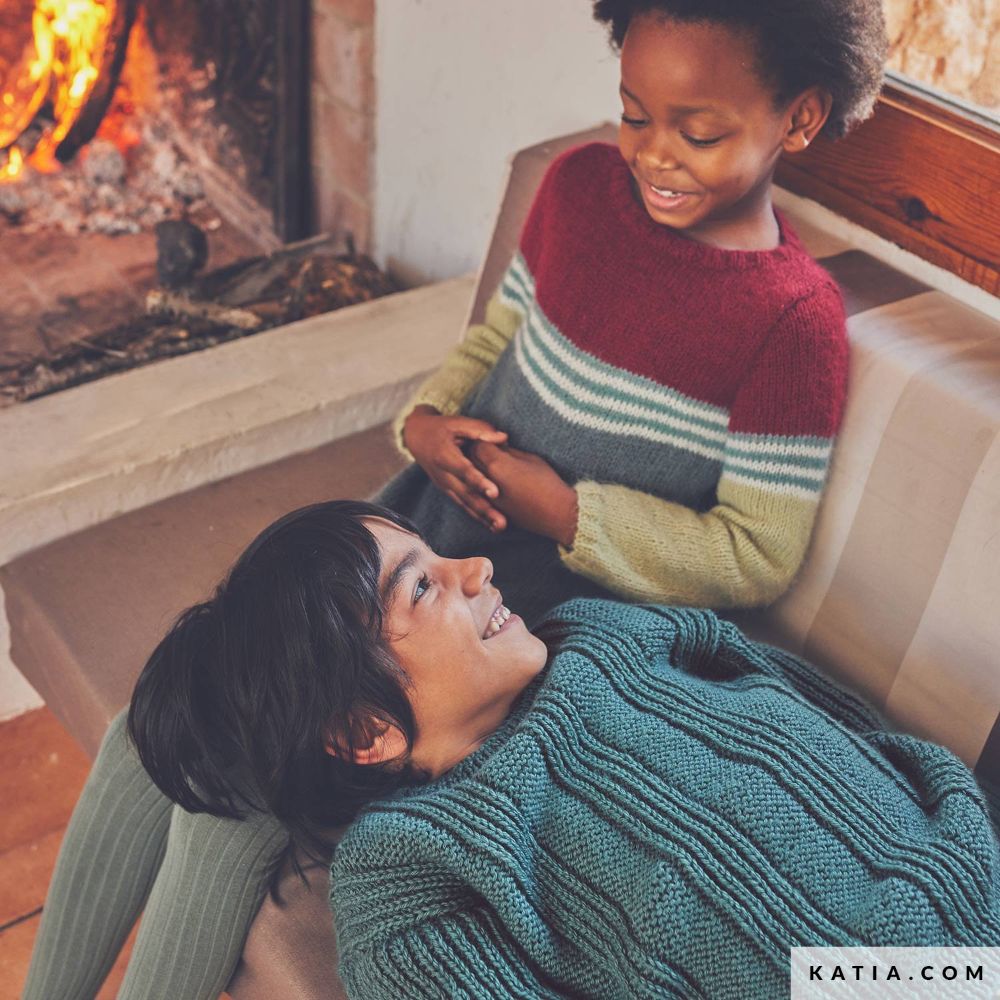 Katia - Trui voor kinderen van Basic Merino - 111-25 | Het Wolhuis Katia - Trui voor kinderen van Basic Merino - 111-25