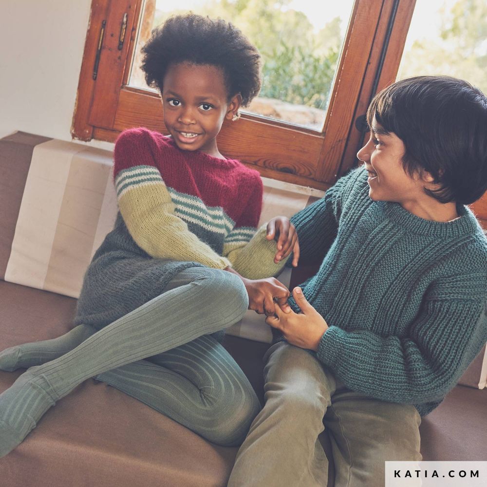 Katia - Trui voor kinderen van Basic Merino - 111-25 | Het Wolhuis Katia - Trui voor kinderen van Basic Merino - 111-25