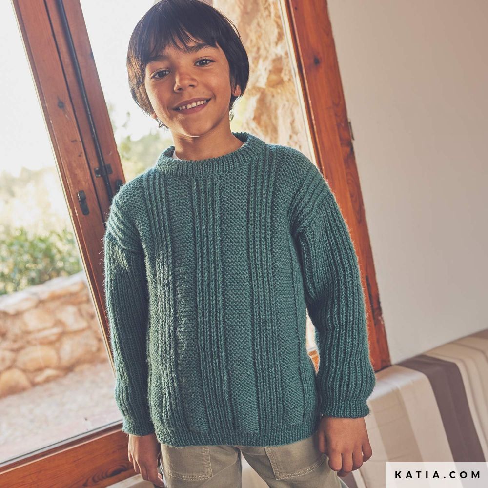 Katia - Trui voor kinderen van Basic Merino - 111-25 | Het Wolhuis Katia - Trui voor kinderen van Basic Merino - 111-25