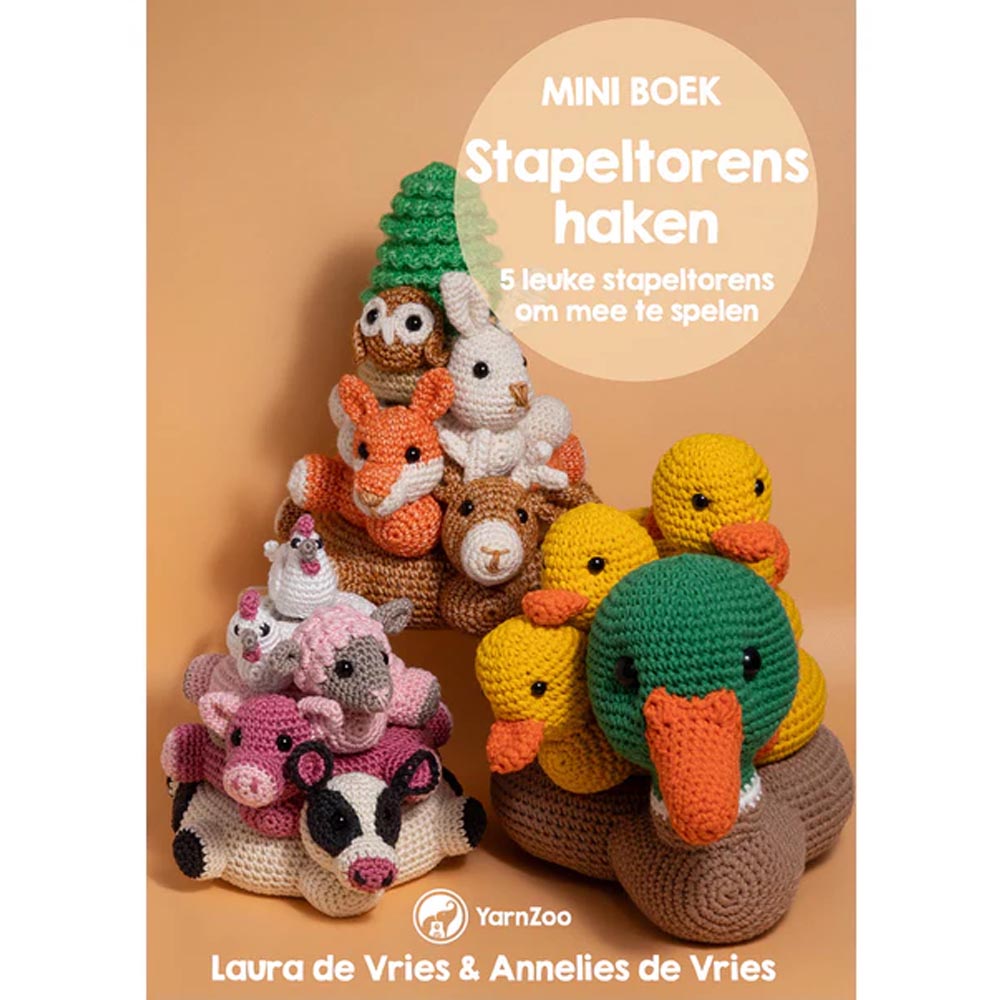 Mini Boek Stapeltorens Haken - L. & A. de Vries | Het Wolhuis Mini Boek Stapeltorens Haken - L. & A. de Vries