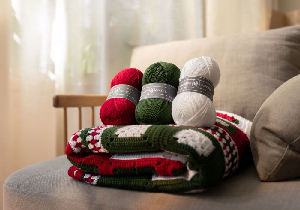 Jingle Bell Block, de KerstCAL van Haakplein | Het Wolhuis Jingle bell Block KerstCAL 2024