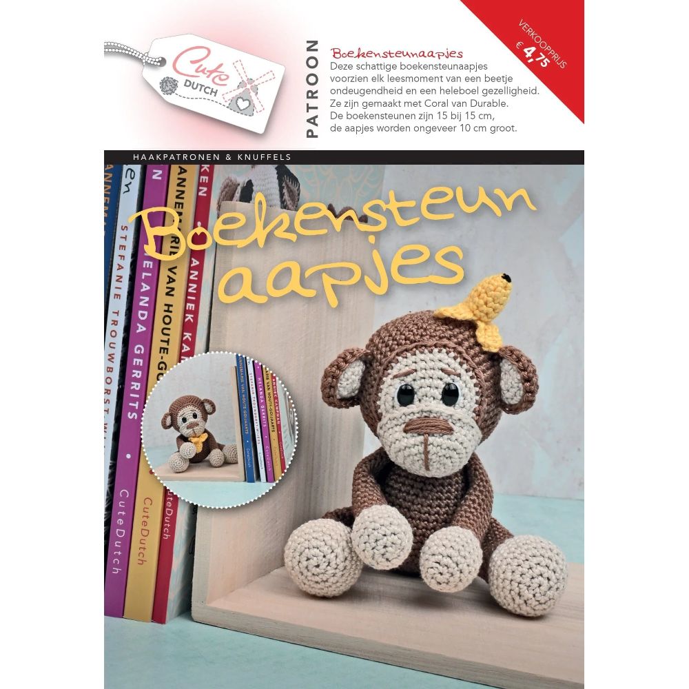 Patroonboekje Boekensteunaapjes | Het Wolhuis Patroonboekje Boekensteunaapjes