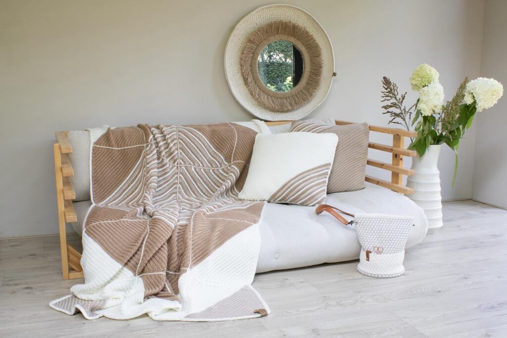 Puur haken deken - Beige