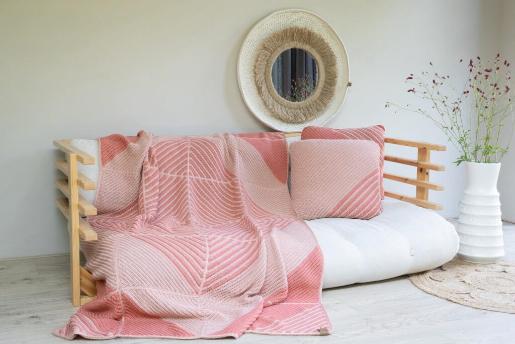 Puur haken deken - Roze
