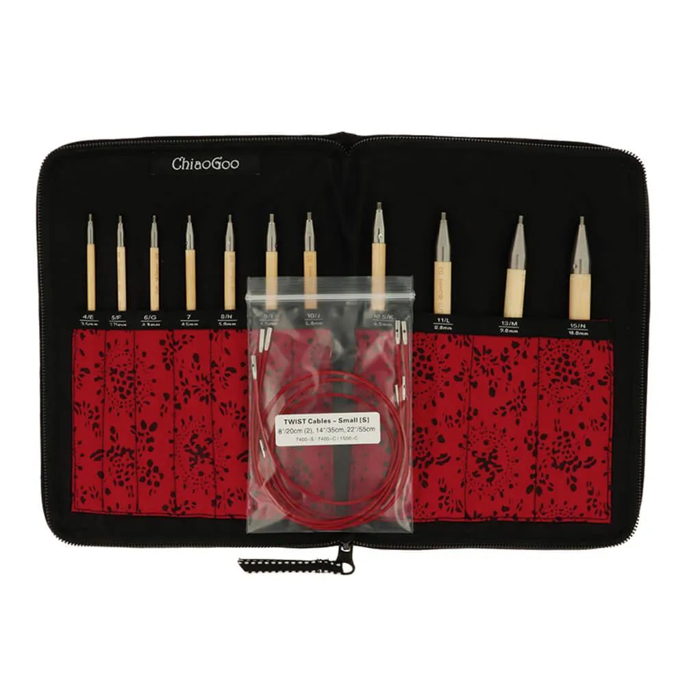 ChiaoGoo T-SPIN Tunische haaknaaldenset 14,5cm | Het Wolhuis ChiaoGoo T-SPIN Tunische haaknaaldenset 14,5cm