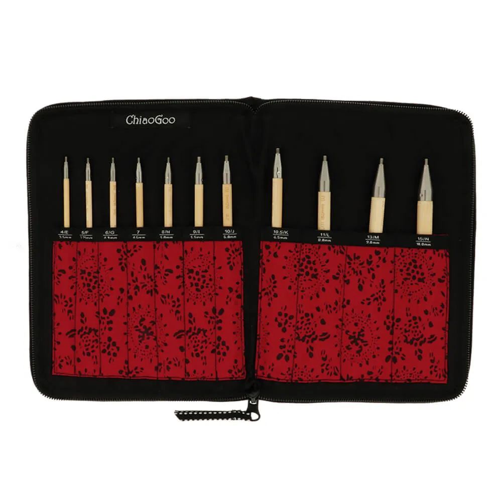 ChiaoGoo T-SPIN Tunische haaknaaldenset 14,5cm | Het Wolhuis ChiaoGoo T-SPIN Tunische haaknaaldenset 14,5cm
