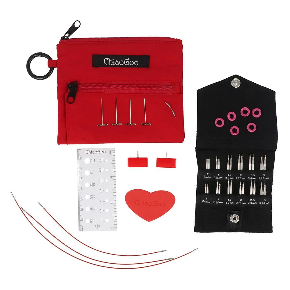 ChiaoGoo TWIST Lace short combo pack 5+8cm 2.00- 3.25mm | Het Wolhuis ChiaoGoo TWIST Lace short combo pack 5+8cm 2.00- 3.25mm