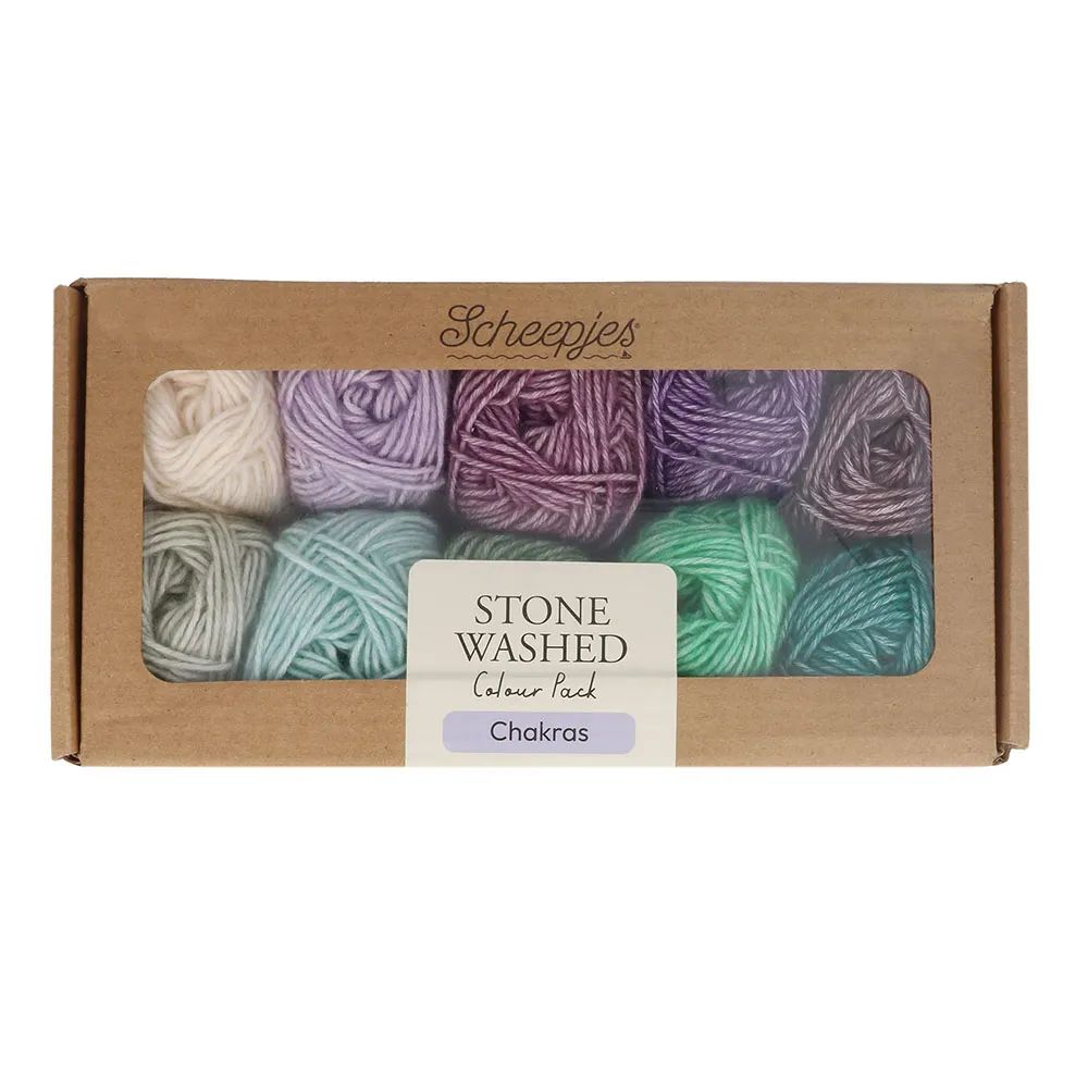 Scheepjes Stone Washed colour pack 10x25g | Het Wolhuis Scheepjes Stone Washed colour pack 10x25g - Charkas