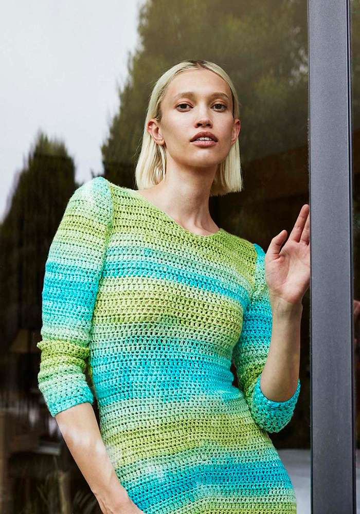 Lang Yarns - Jurk Fresh-Air - 14-22 | Het Wolhuis Lang Yarns - Jurk Fresh-Air - 14-22