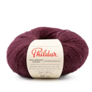 Phildar Phil Mohair Coton-Aubergine | Het Wolhuis