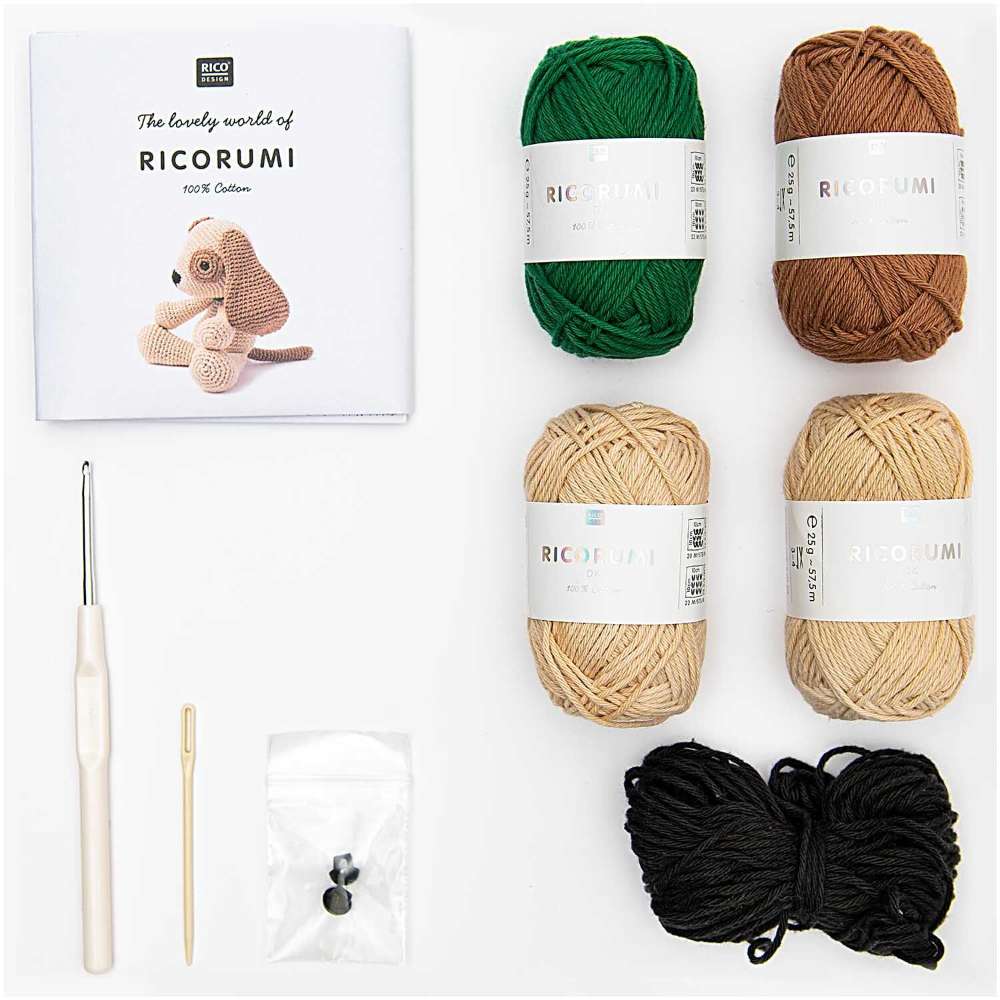 Ricorumi Haakset "Puppies Hond" | Het Wolhuis Ricorumi Haakset "Puppies Hond"