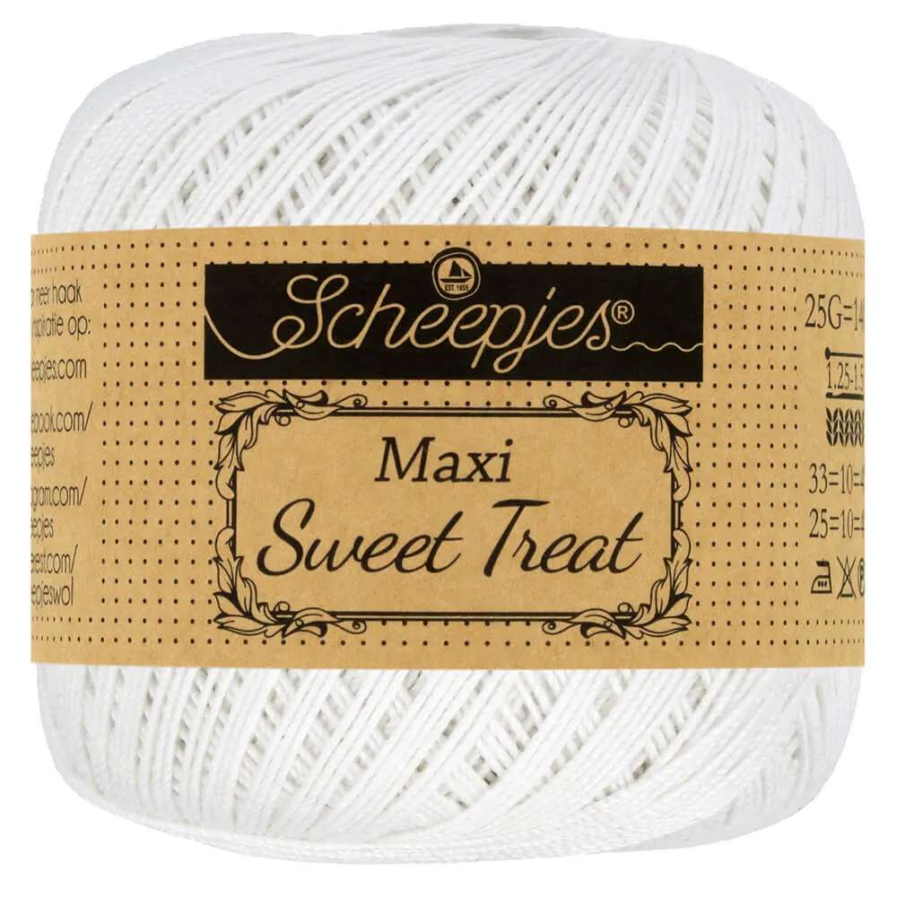 Scheepjes Maxi Sweet Treat | Het Wolhuis Scheepjes Maxi Sweet Treat-106 Snow White | Het Wolhuis