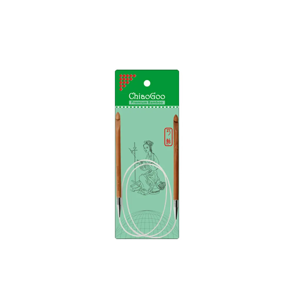 ChiaoGoo Rondhaaknaald bamboe 60cm - 4.00mm | Het Wolhuis ChiaoGoo Rondhaaknaald bamboe 60cm - 4.00mm