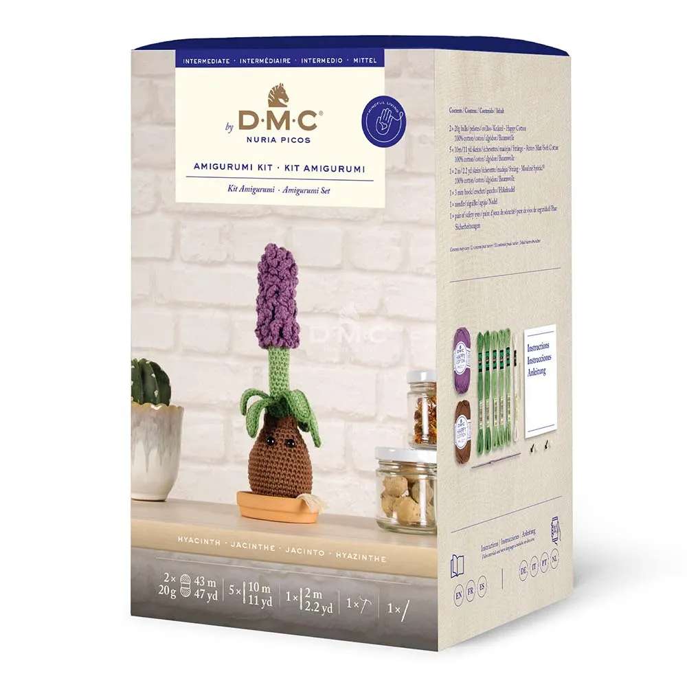 DMC Amigurumikit bloemen haken - Hyacint | Het Wolhuis DMC Amigurumikit bloemen haken - Hyacint | Het Wolhuis