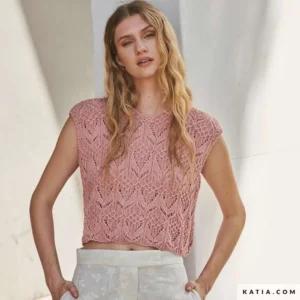 Katia - Top (kort) in Cotton Cashmere - 17-04 | Het Wolhuis