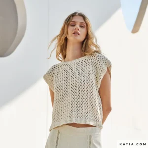 Katia - Top (recht) in Cotton Cashmere - 17-10 | Het Wolhuis