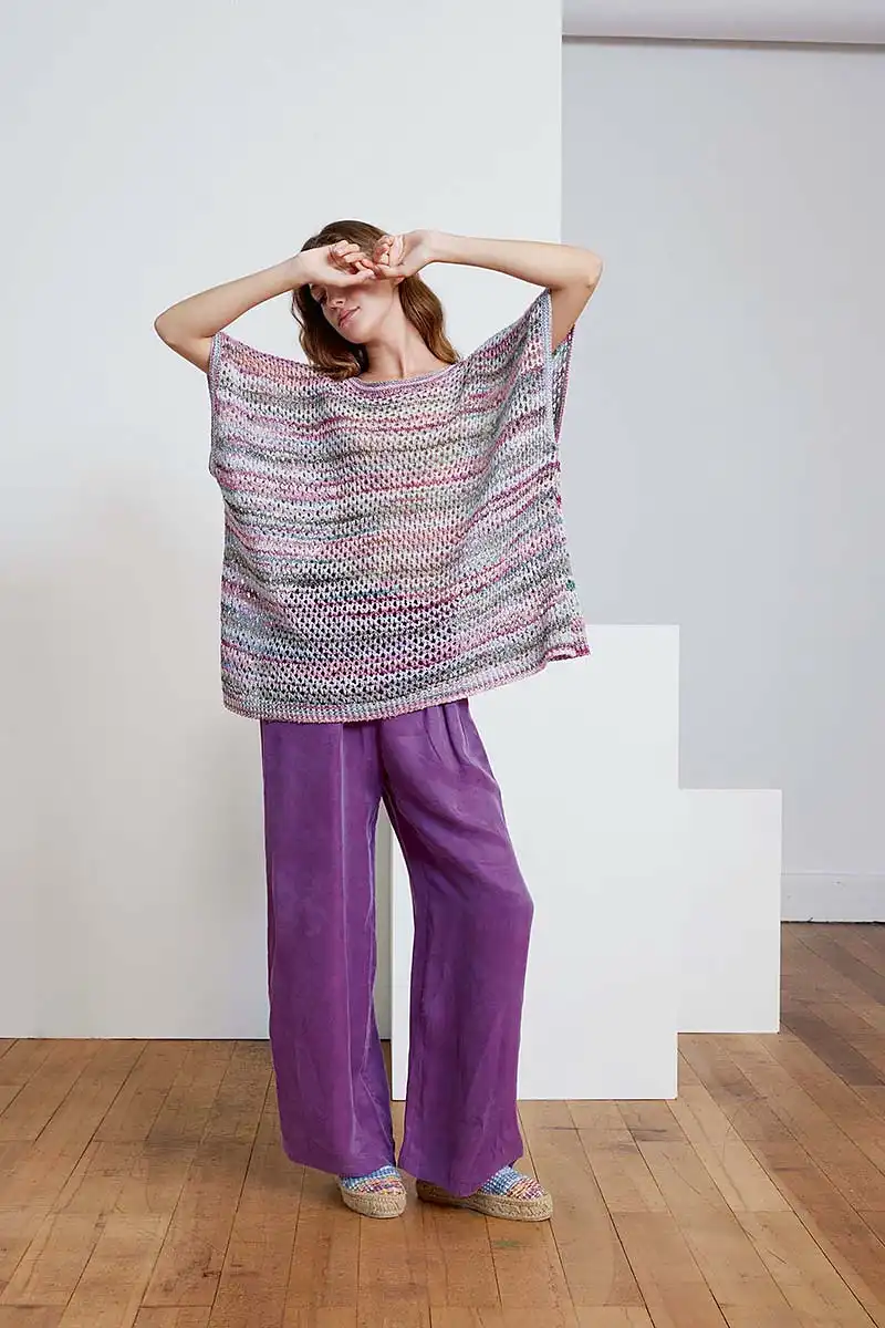 Lang Yarns - Poncho Teona - 284-33 | Het Wolhuis Lang Yarns - Poncho Teona - 284-33