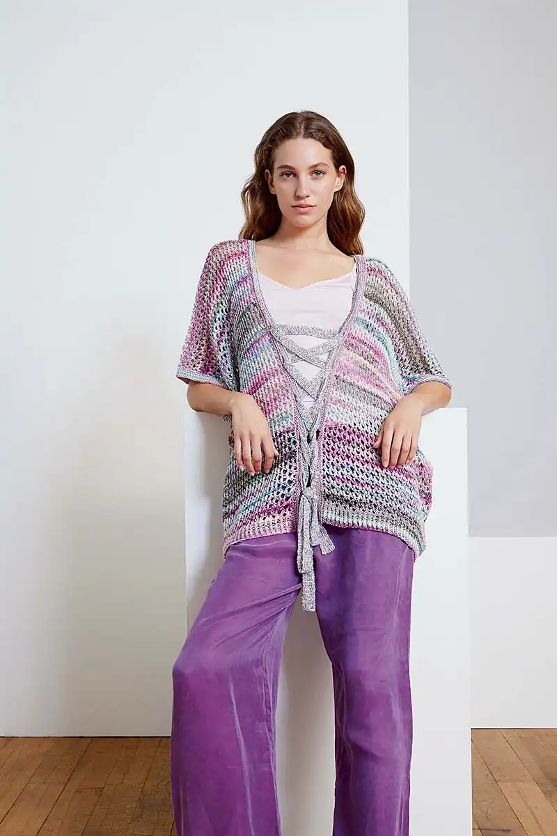 Lang Yarns - Poncho Teona - 284-33 | Het Wolhuis Lang Yarns - Poncho Teona - 284-33