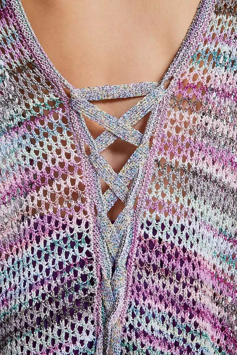Lang Yarns - Poncho Teona - 284-33 | Het Wolhuis Lang Yarns - Poncho Teona - 284-33