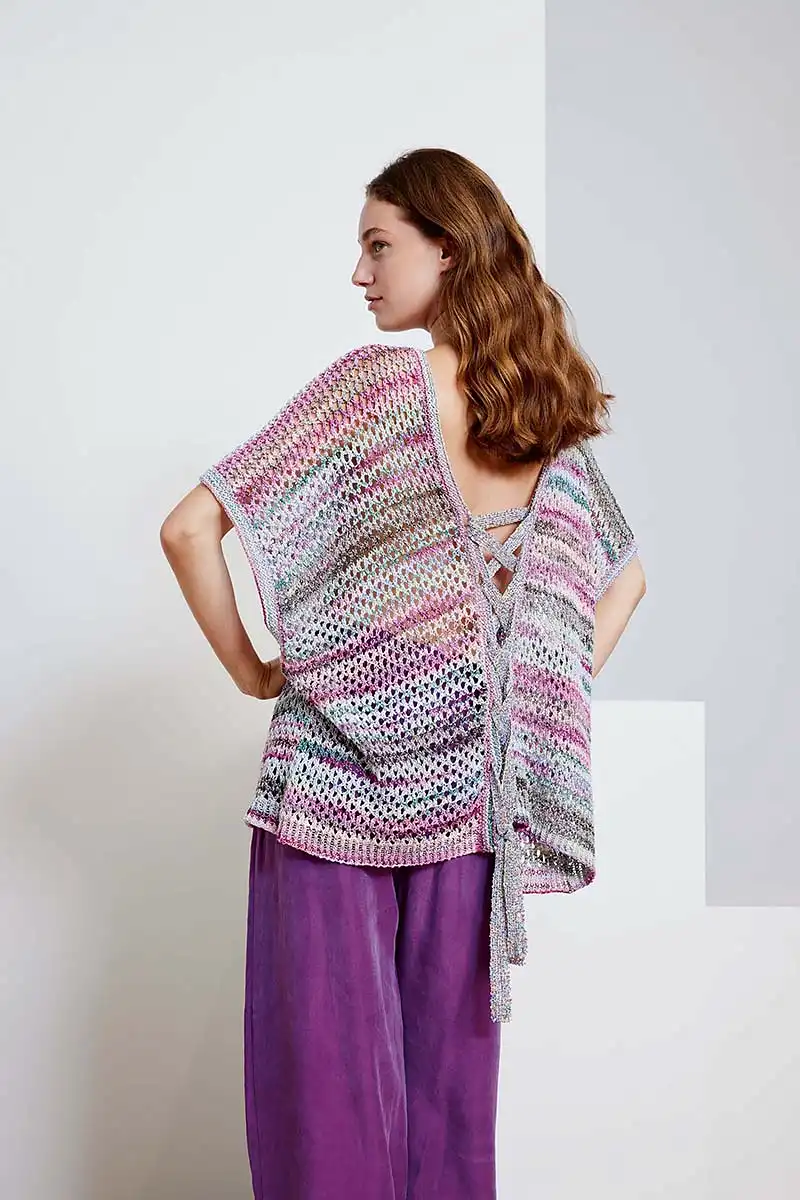 Lang Yarns - Poncho Teona - 284-33 | Het Wolhuis Lang Yarns - Poncho Teona - 284-33