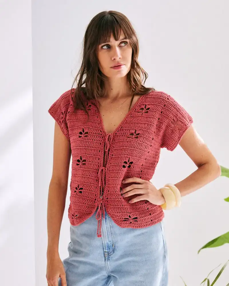 Phildar - Vest Emée - 257-15 | Het Wolhuis Phildar - Vest Emée - 257-15