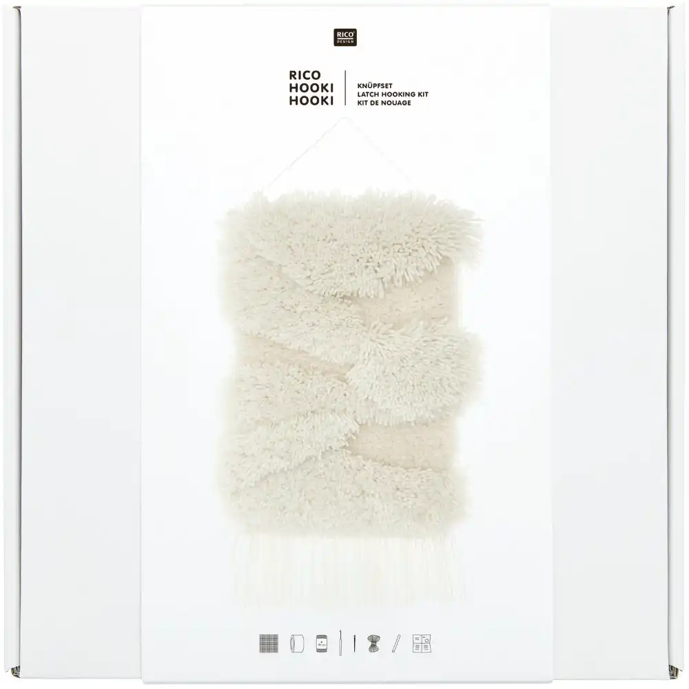 Rico Hooki Hooki, Knoopset, Wandhanger Witlandschap - 100392 | Het Wolhuis Rico Hooki Hooki, Knoopset, Wandhanger Witlandschap - 100392