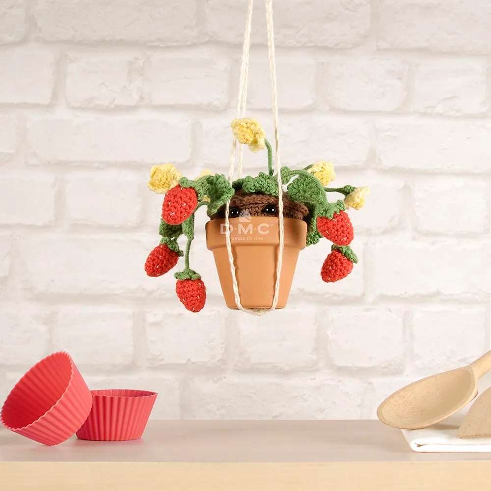 DMC Amigurumikit bloemen haken - Aardbeien | Het Wolhuis DMC Amigurumikit bloemen haken - Aardbeien | Het Wolhuis