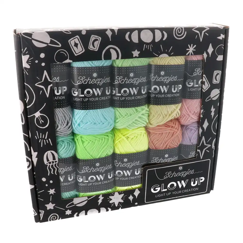 Scheepjes Glow Up colour pack 10x25g | Het Wolhuis Scheepjes Glow Up colour pack 10x25g | Het Wolhuis