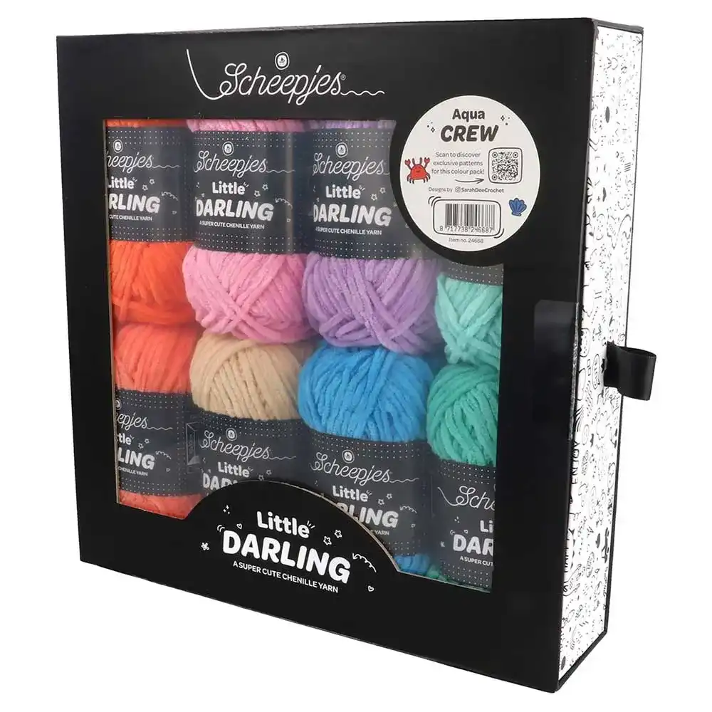 Scheepjes Little Darling colour pack 8x25g | Het Wolhuis Scheepjes Little Darling colour pack 8x25g-Aqua Crew | Het Wolhuis