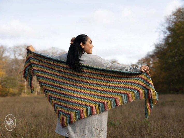 Durable - Super Simple Spike Stitch Shawl | Het Wolhuis Durable - Super Simple Spike Stitch Shawl | Het Wolhuis