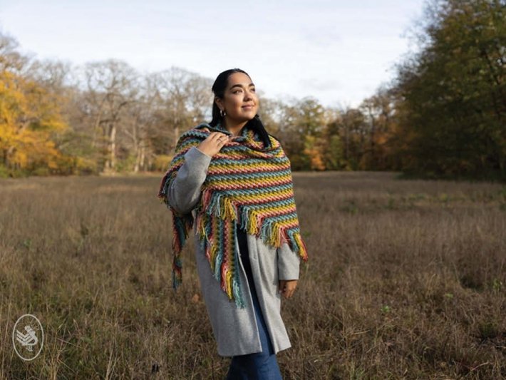 Durable - Super Simple Spike Stitch Shawl | Het Wolhuis Durable - Super Simple Spike Stitch Shawl | Het Wolhuis