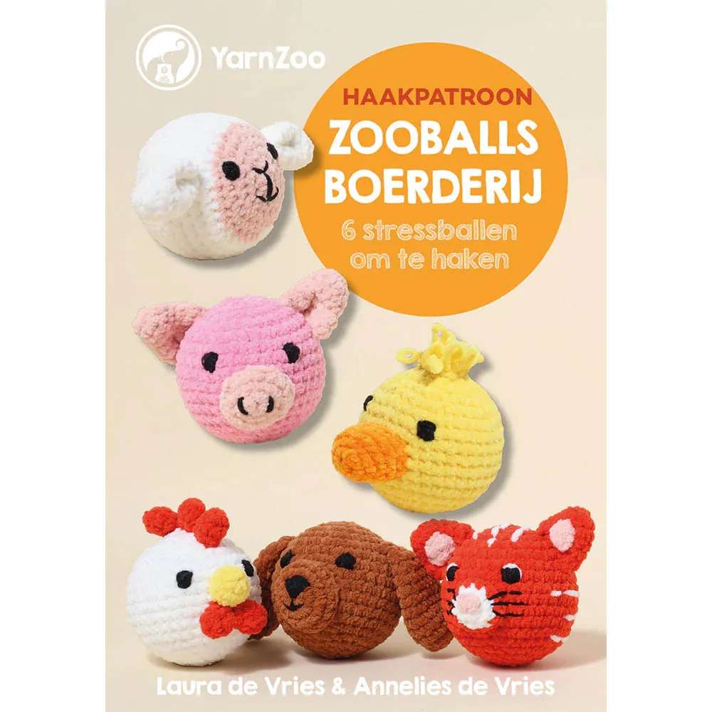 Haakboek Zooballs Boerderij stressbal - Laura de Vries | Het Wolhuis Haakboek Zooballs Boerderij stressbal - Laura de Vries | Het Wolhuis