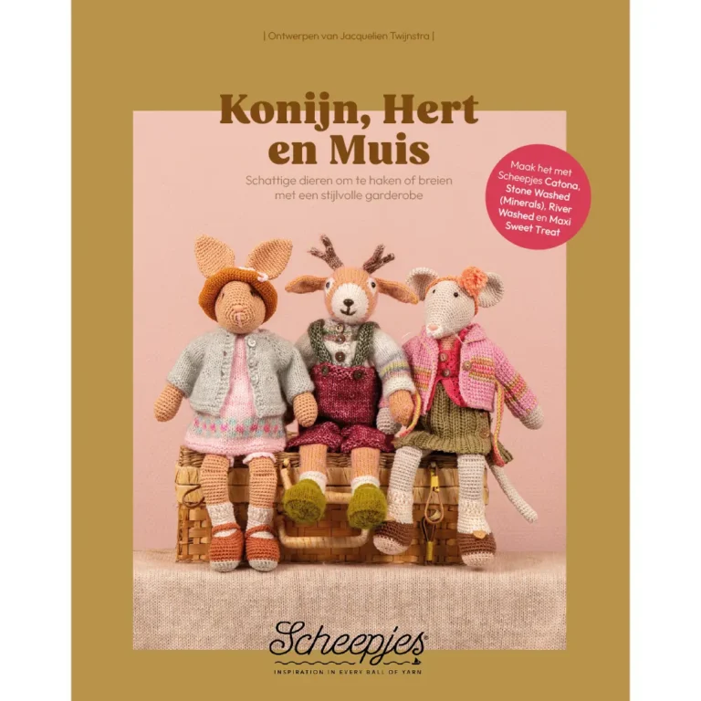 Ontdek het betoverende boek ‘Konijn, Hert en Muis’ van Scheepjes | Het Wolhuis Konijn, Hert en Muis - Jacquelien Twijnstra | Het Wolhuis