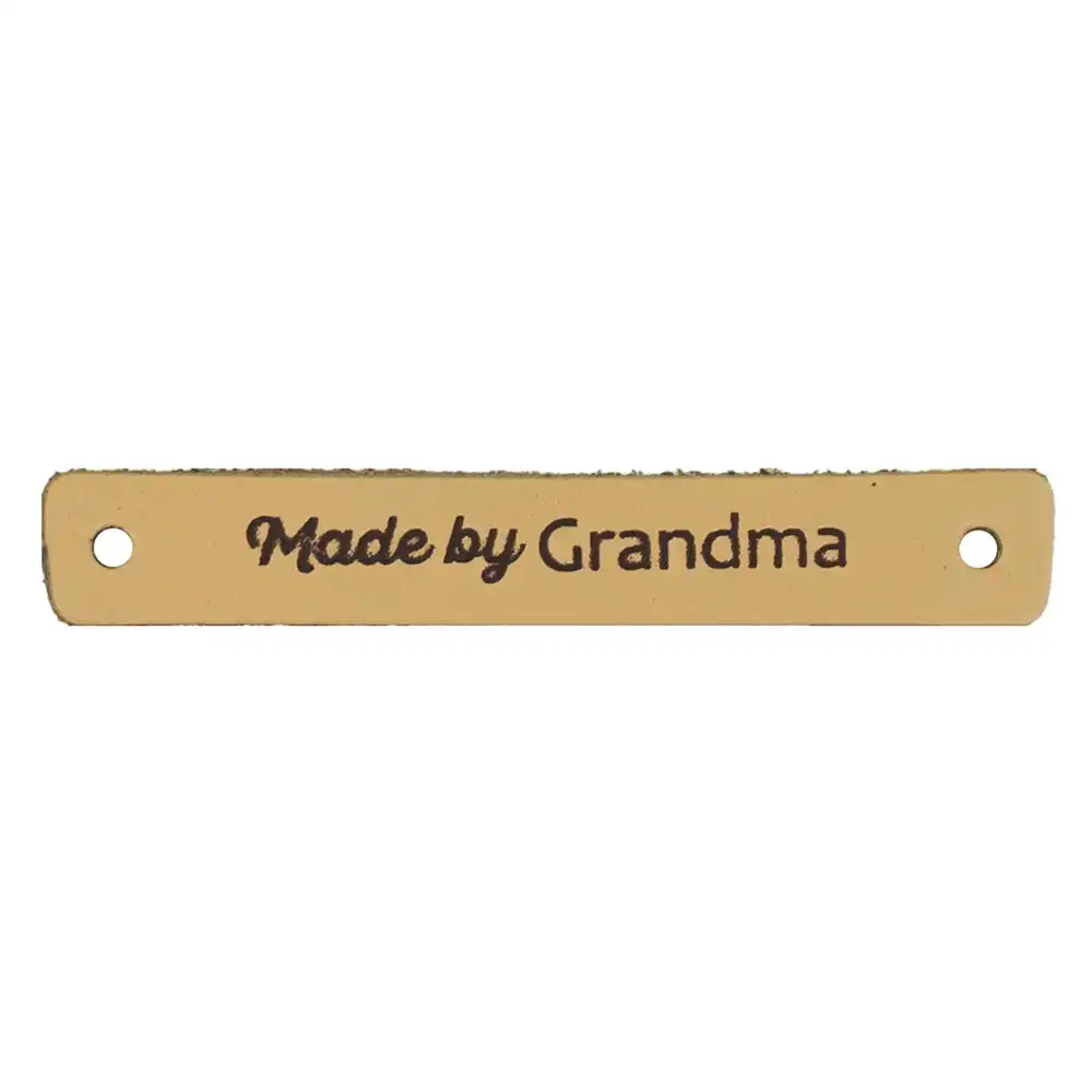 Durable Leren Label - Made by grandma 70x10mm - 020.1327 | Het Wolhuis Durable Leren Label - Made by grandma 70x10mm - 020.1327-001 | Het Wolhuis