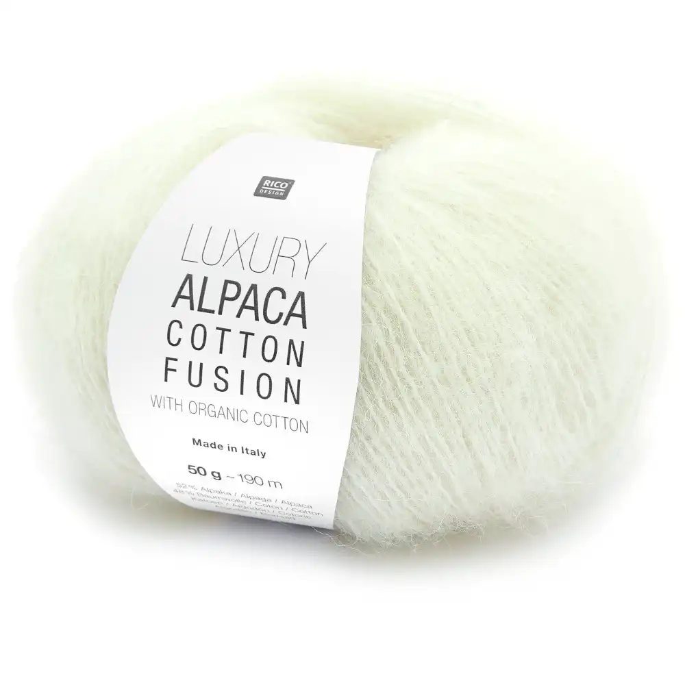 Rico Luxury Alpaca Cotton Fusion | Het Wolhuis Rico Luxury Alpaca Cotton Fusion-001 Creme | Het Wolhuis