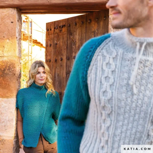 Gekruisd vest Katia Merino Aran