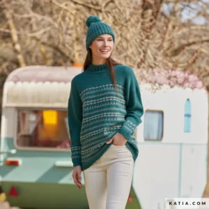 Katia - Trui gebreid in jacquard - The Essentials | Het Wolhuis