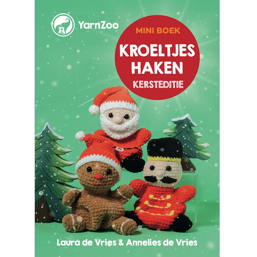 Mini Haakboek Kroeltjes: Kersteditie- L. en A. de Vries | Het Wolhuis Mini Haakboek Kroeltjes: Kersteditie- L. en A. de Vries | Het Wolhuis