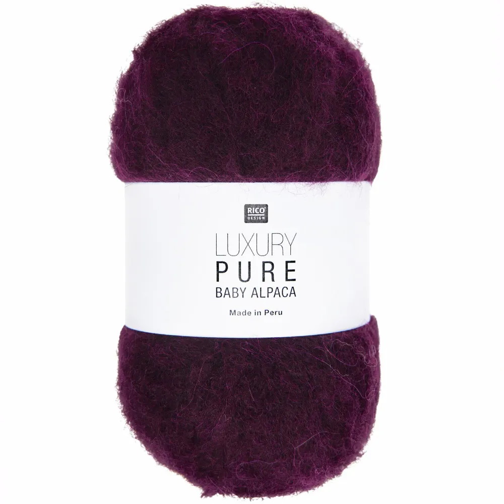 Rico Luxury Pure Baby Alpaca | Het Wolhuis Rico Luxury Pure Baby Alpaca-004 Bordeaux | Het Wolhuis