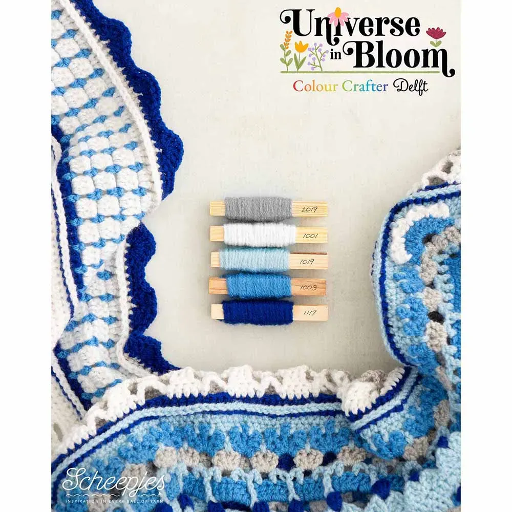 Scheepjes CAL 2025 Universe in Bloom Colour Crafter - Air | Het Wolhuis Scheepjes CAL2025 kit Colour Crafter - Delft | Het Wolhuis