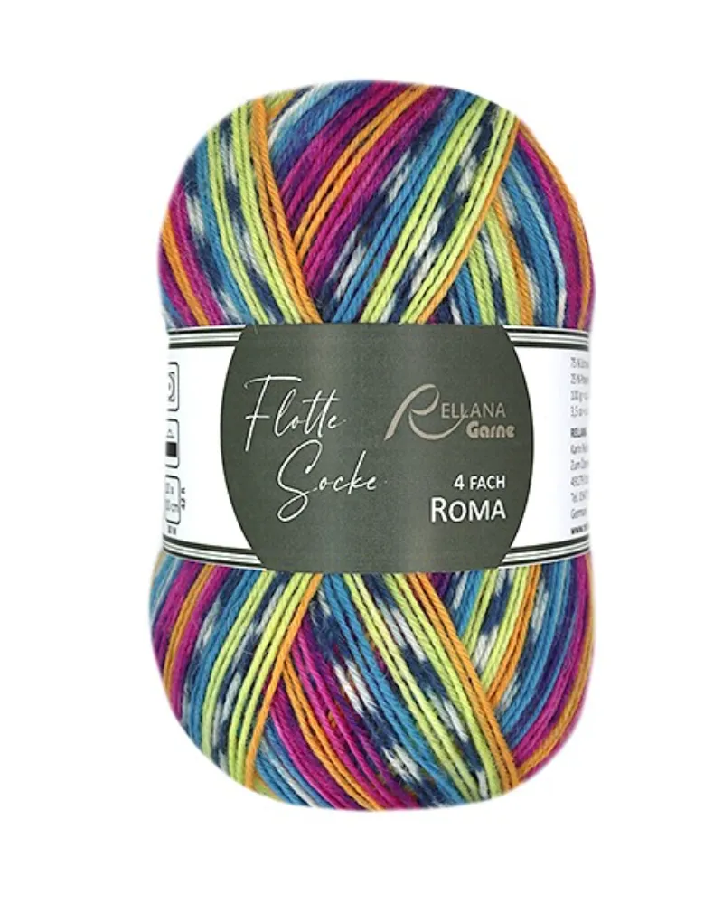 Rellana Flotte Socke 4f. Roma | Het Wolhuis Rellana Flotte Socke 4f. Roma-3220 | Het Wolhuis