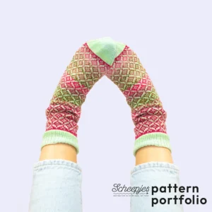 Jade Lattice Socks By Carmen Jorissen | Het Wolhuis