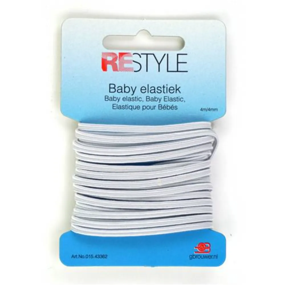 Restyle Baby elastiek 4 mm x 4 meter - 43362 | Het Wolhuis Restyle Baby elastiek 4 mm x 4 meter - 43362 | Het Wolhuis
