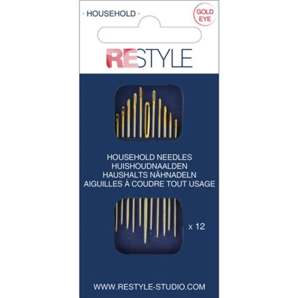 Restyle Huishoudnaalden - 015.10390 | Het Wolhuis Restyle huishoudnaalden 12 stuks - 10390 | Het Wolhuis